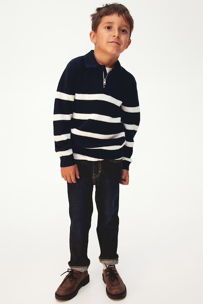 Half-Zip Polo Sweater