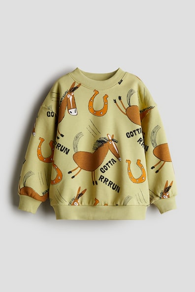 Printed Crewneck Sweatshirt